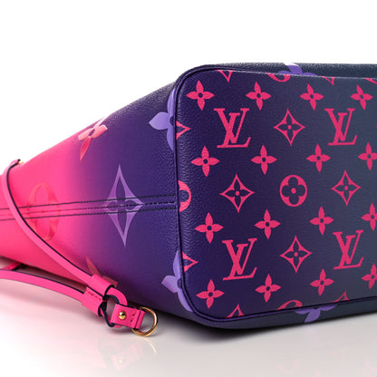 Louis Vuitton Monogram Giant Spring In The City Neverfull MM Midnight Fuchsia 8 of 9