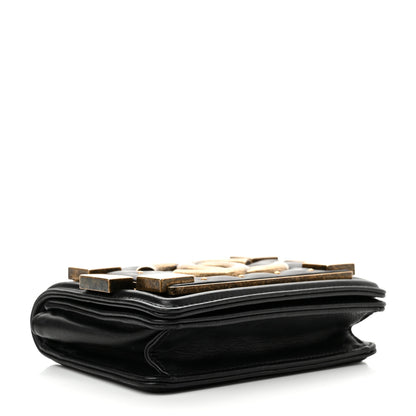 Chanel Lambskin Quilted Boy Brick Studded Flap Black 4 of 10