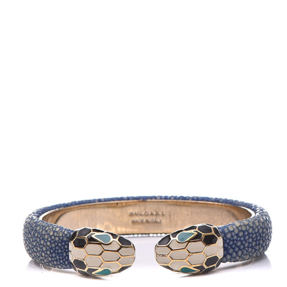 Bulgari Galuchat Serpenti Forever Bracelet Royal Sapphire 1 of 7