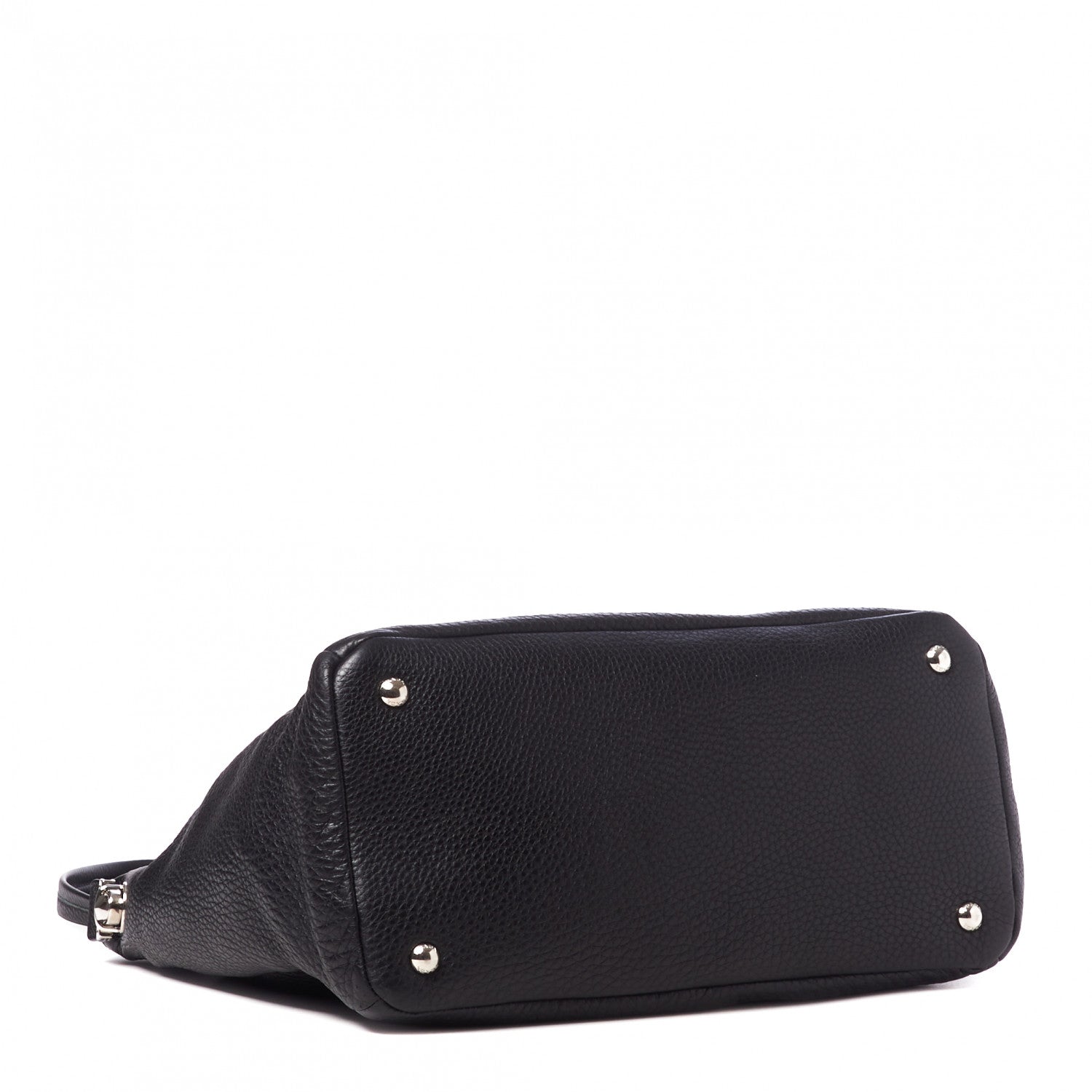 Prada Vitello Daino Tote Black 3 of 8