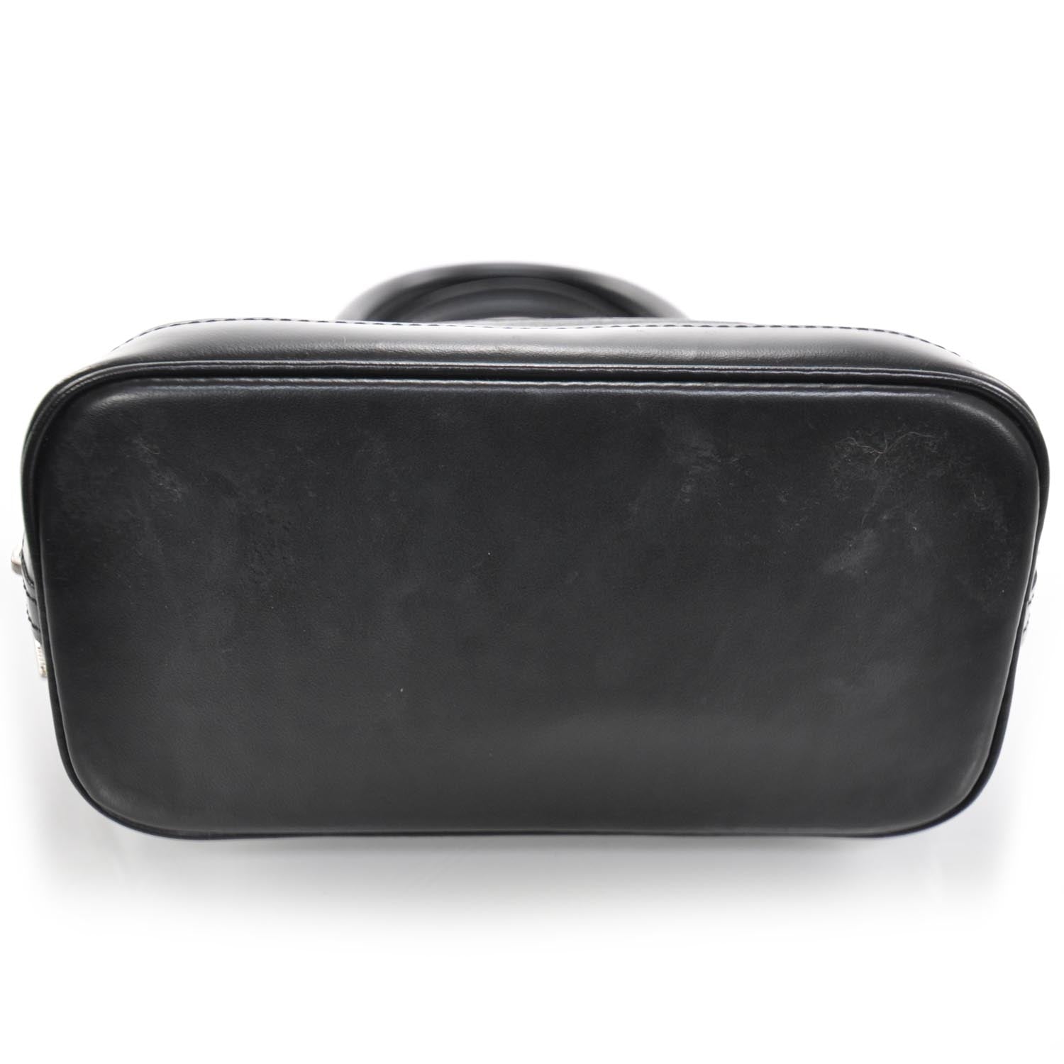 Louis Vuitton Satin Monogram Little Alma Black 4 of 9