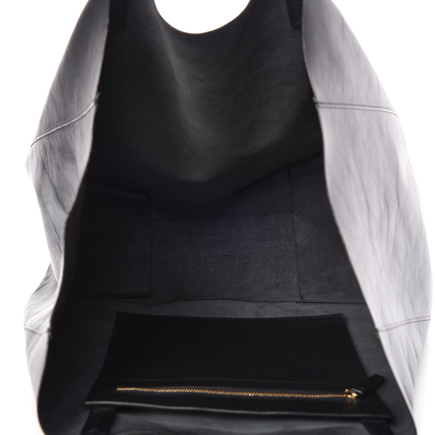 Celine Lambskin Horizontal Cabas Black 12 of 12