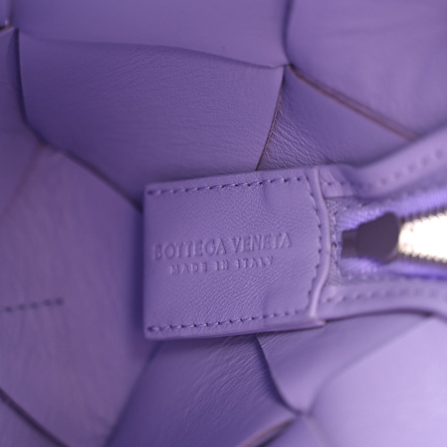 Lambskin Maxi Intrecciato Small Cassette Camera Bag Wisteria