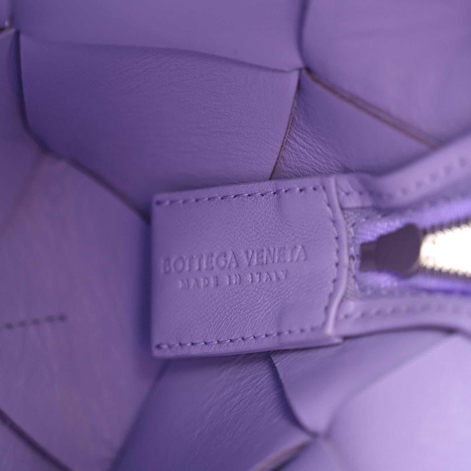 Bottega Veneta Lambskin Maxi Intrecciato Small Cassette Camera Bag Wisteria 6 of 9
