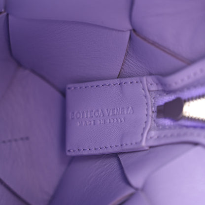 Bottega Veneta Lambskin Maxi Intrecciato Small Cassette Camera Bag Wisteria 6 of 9