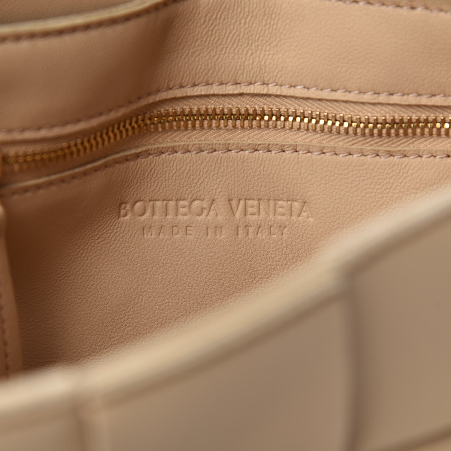 Bottega Veneta Nappa Maxi Intreccio Cassette Bag Almond 8 of 9