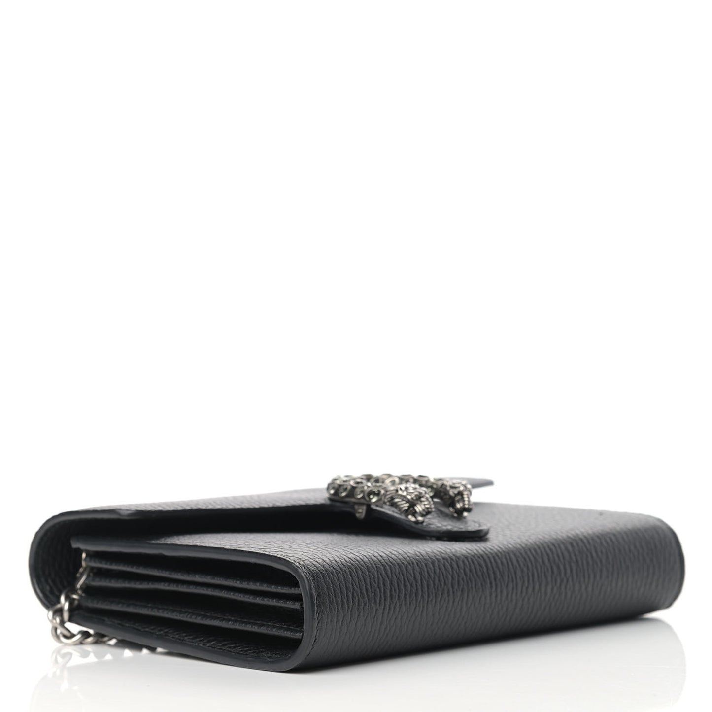 Calfskin Mini Dionysus Chain Wallet Black