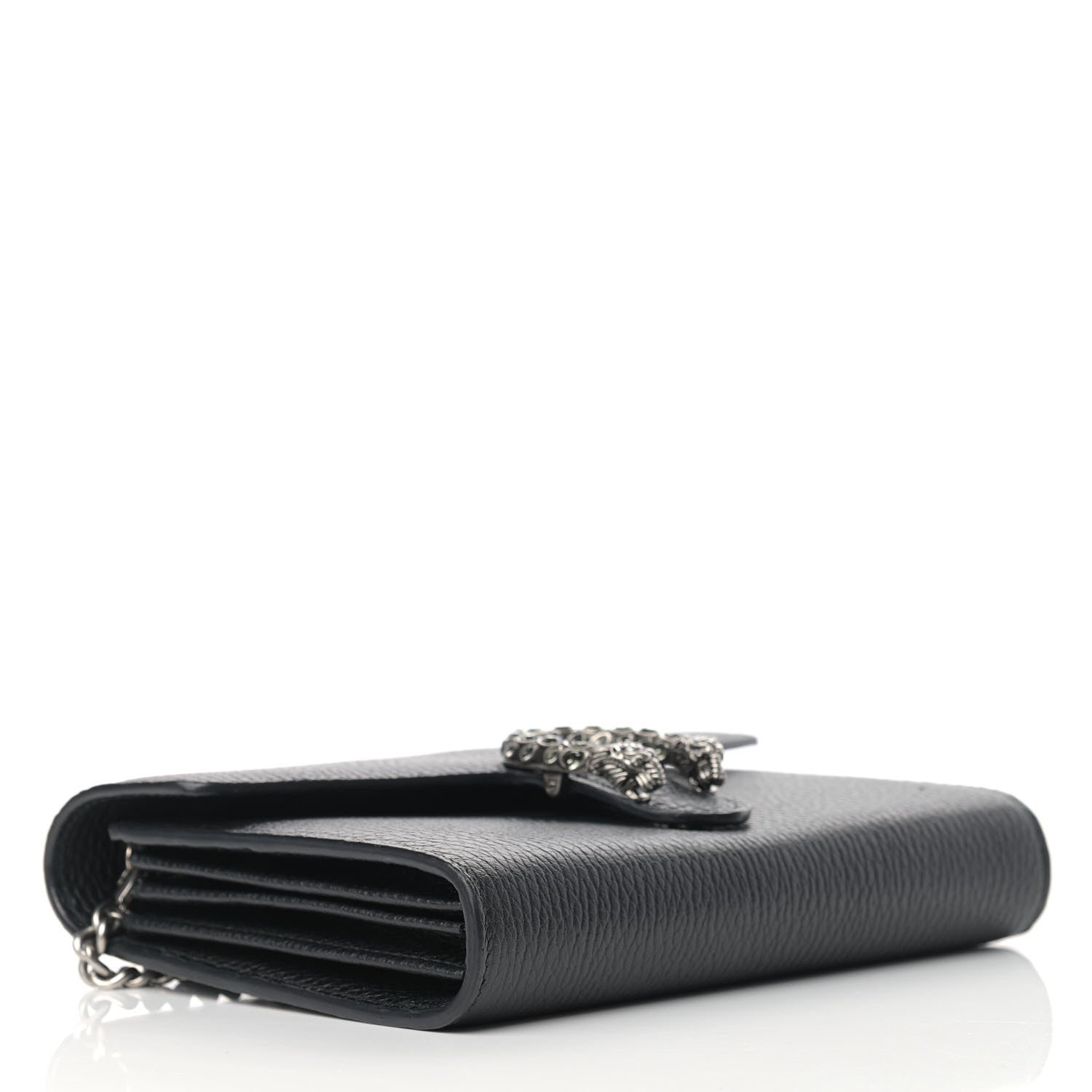 Gucci Calfskin Mini Dionysus Chain Wallet Black 4 of 12