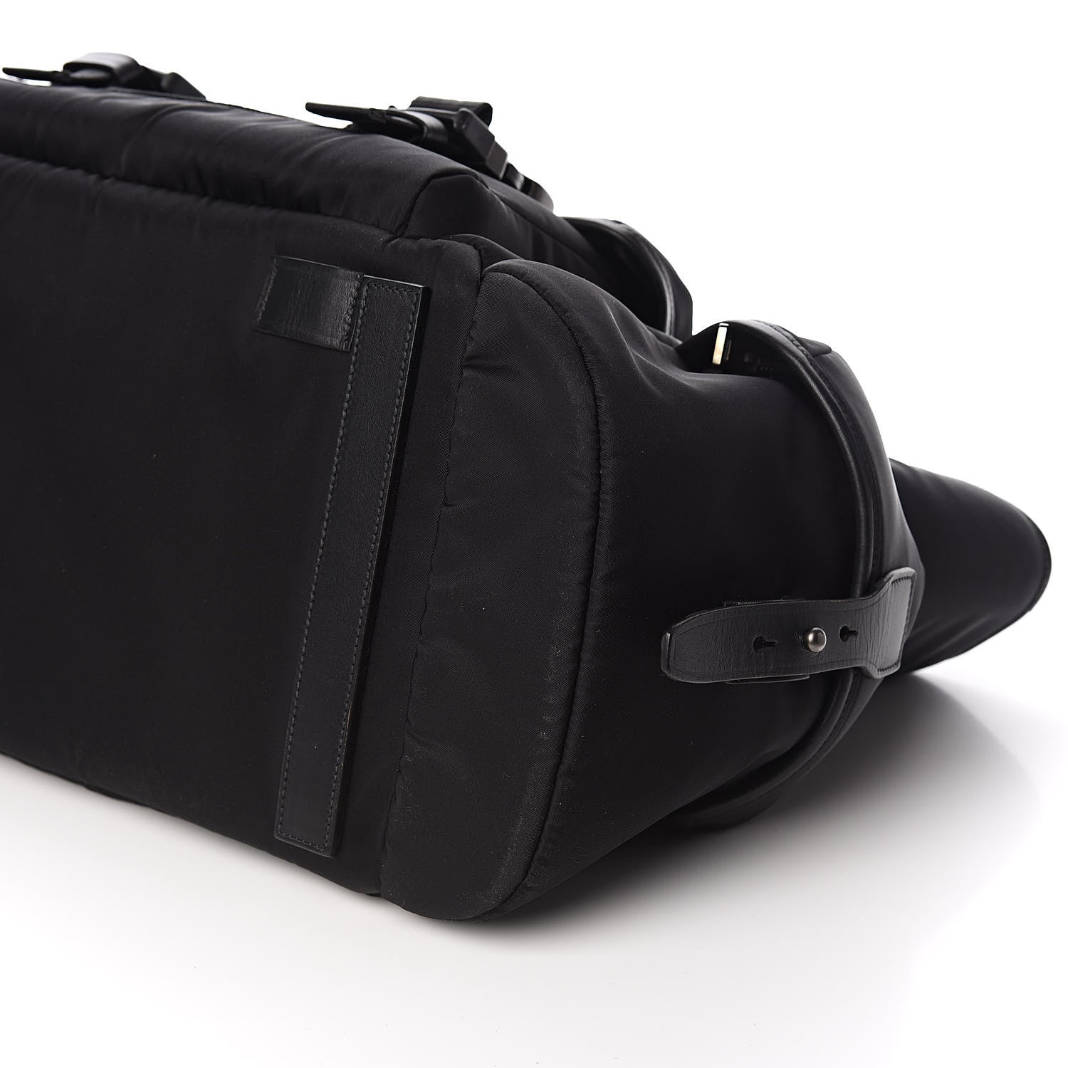 Prada City Calf Tessuto Nylon Shopping Tote Black 11 of 12