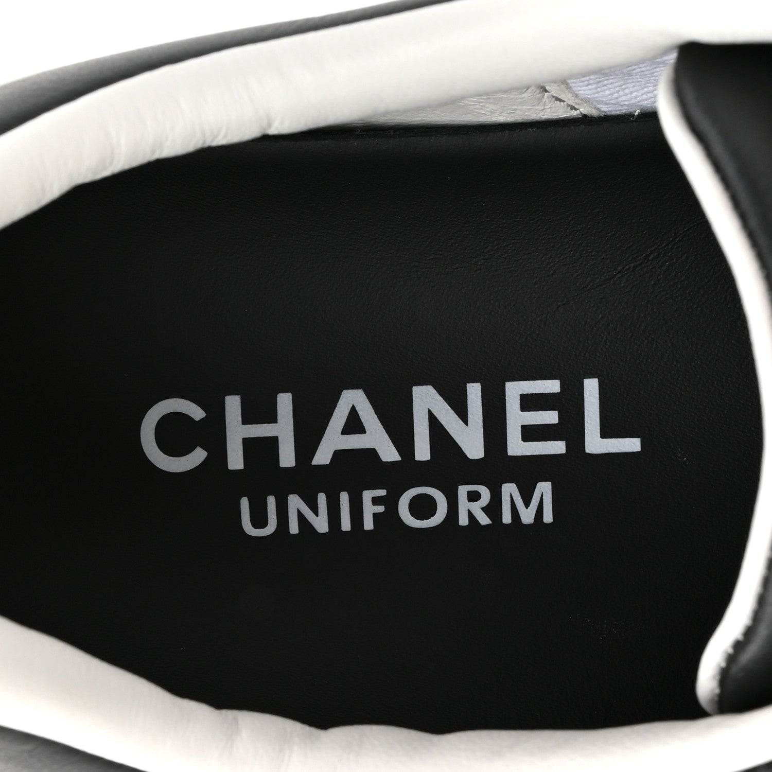 Chanel Calfskin CC Womens Sneakers 37 Black 7 of 8