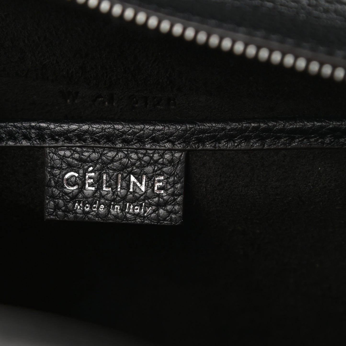 Drummed Calfskin Nano Luggage Black
