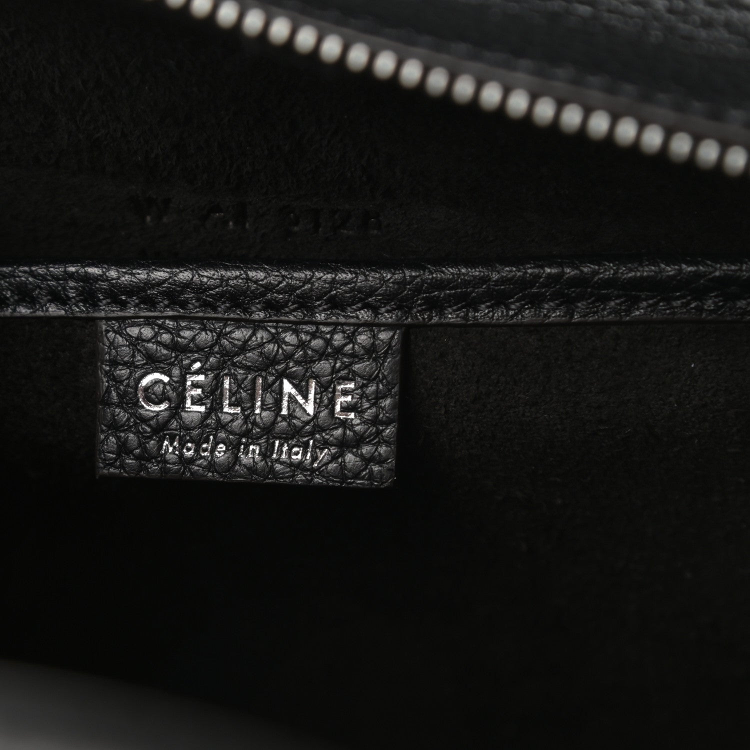 Celine Drummed Calfskin Nano Luggage Black 6 of 10