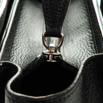 Celine Drummed Calfskin Nano Luggage Black 5 of 7