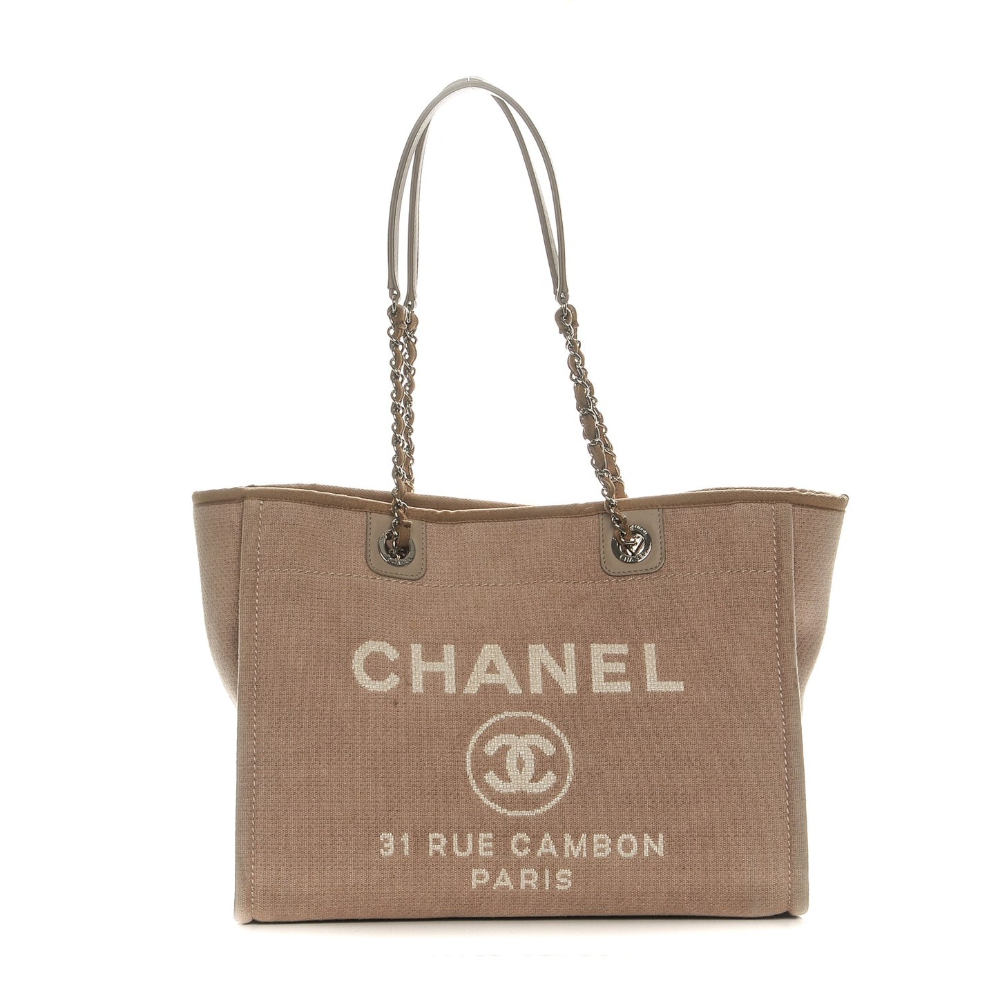Canvas Small Deauville Tote Ecru