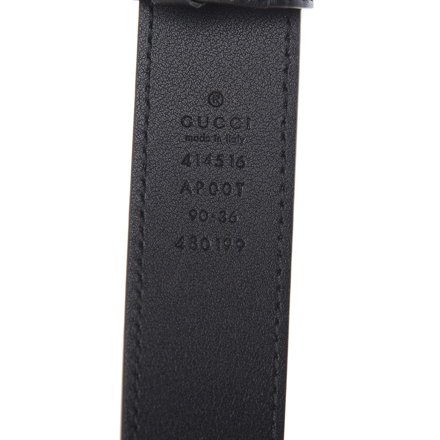 Calfskin Double G 30mm Belt 90 36 Black