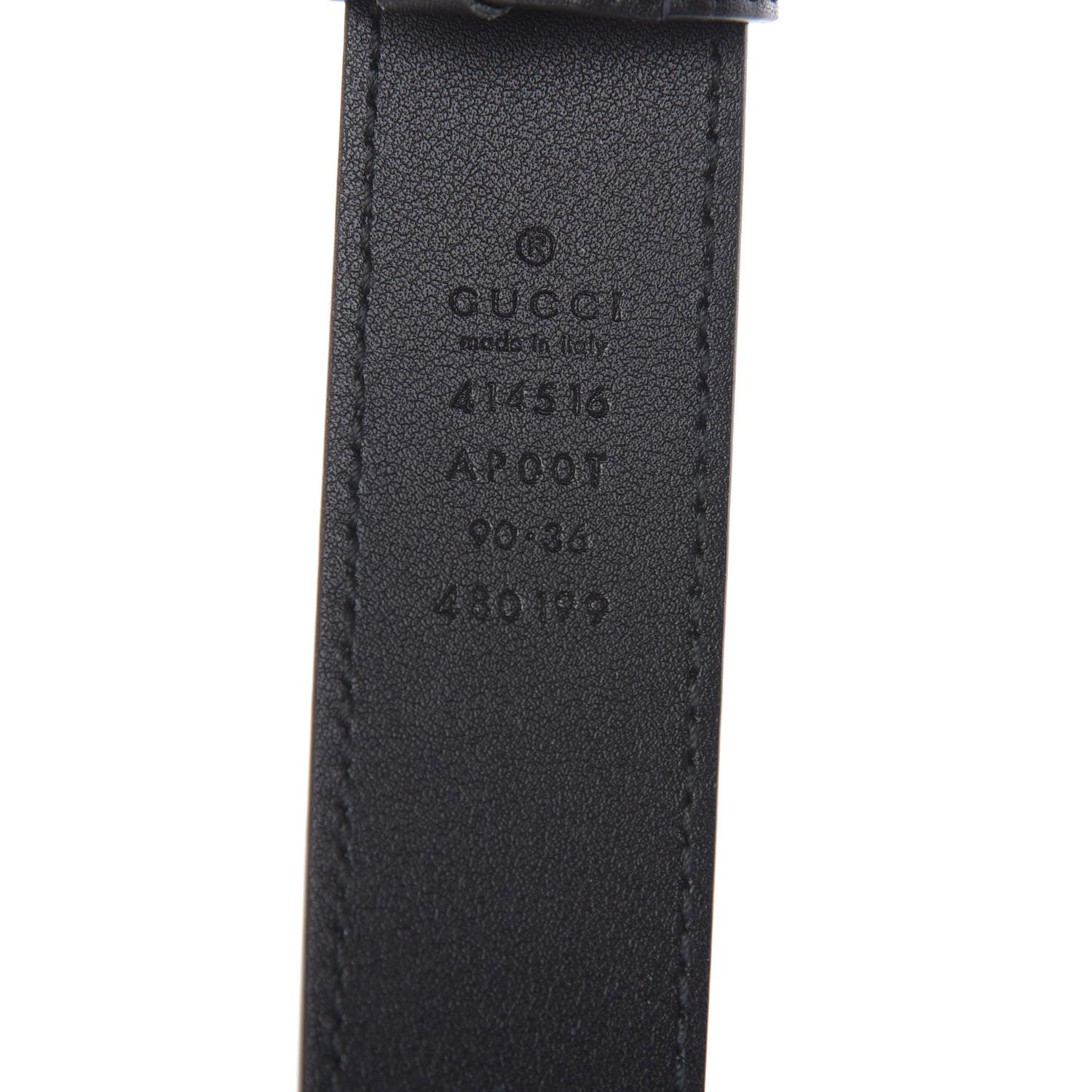 Gucci Calfskin Double G 30mm Belt 90 36 Black 3 of 5