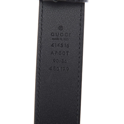 Gucci Calfskin Double G 30mm Belt 90 36 Black 3 of 5