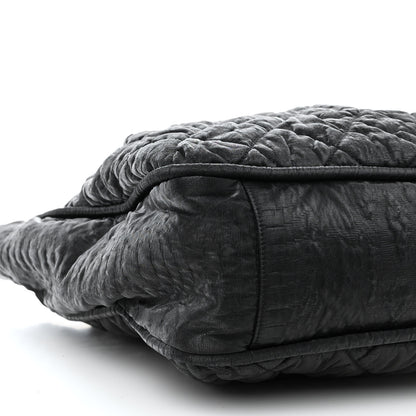 Chanel Crinkled Coated Canvas Le Marais Large Tote Black 9 of 10