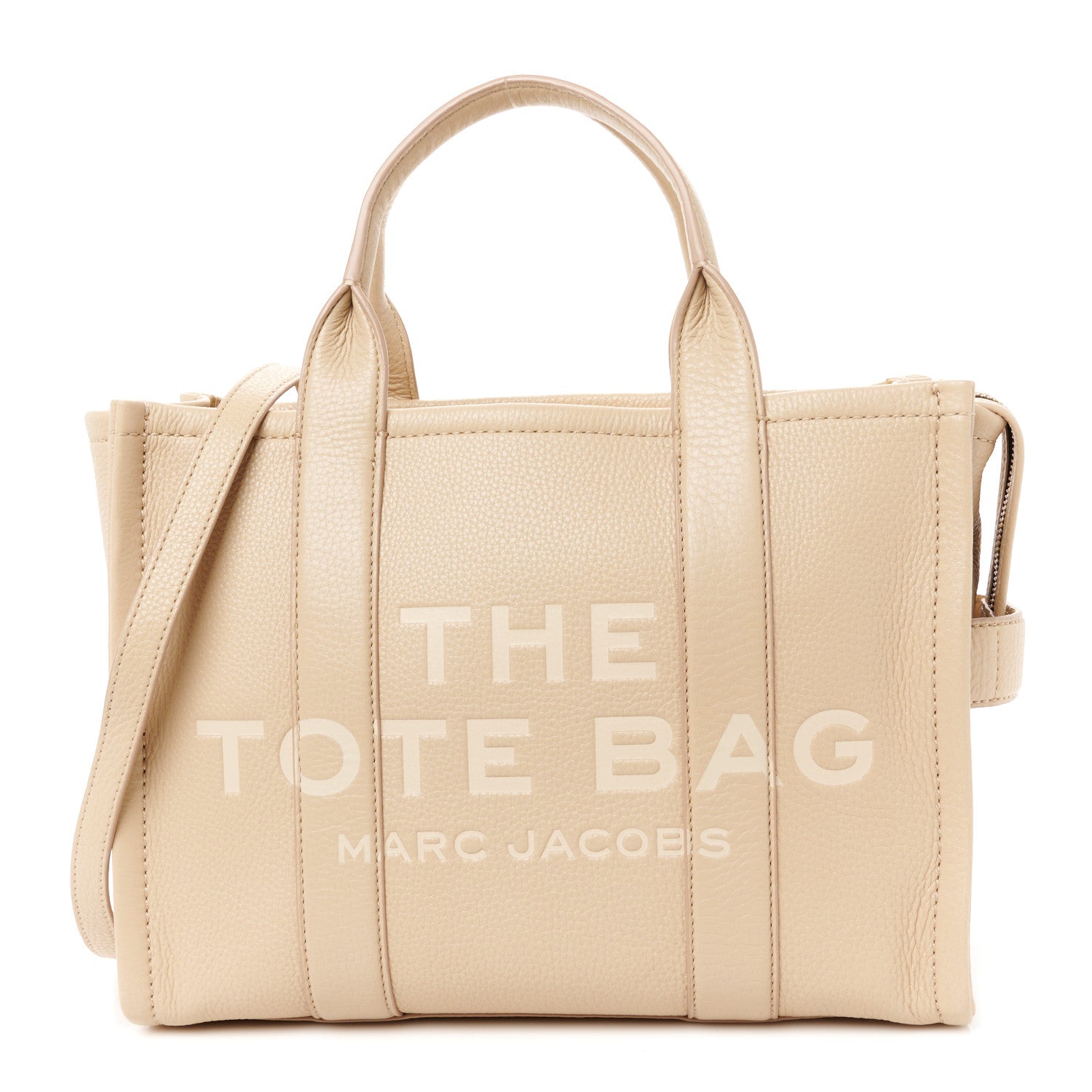 Marc Jacobs Grained Calfskin Medium The Tote Bag Camel 1 of 12