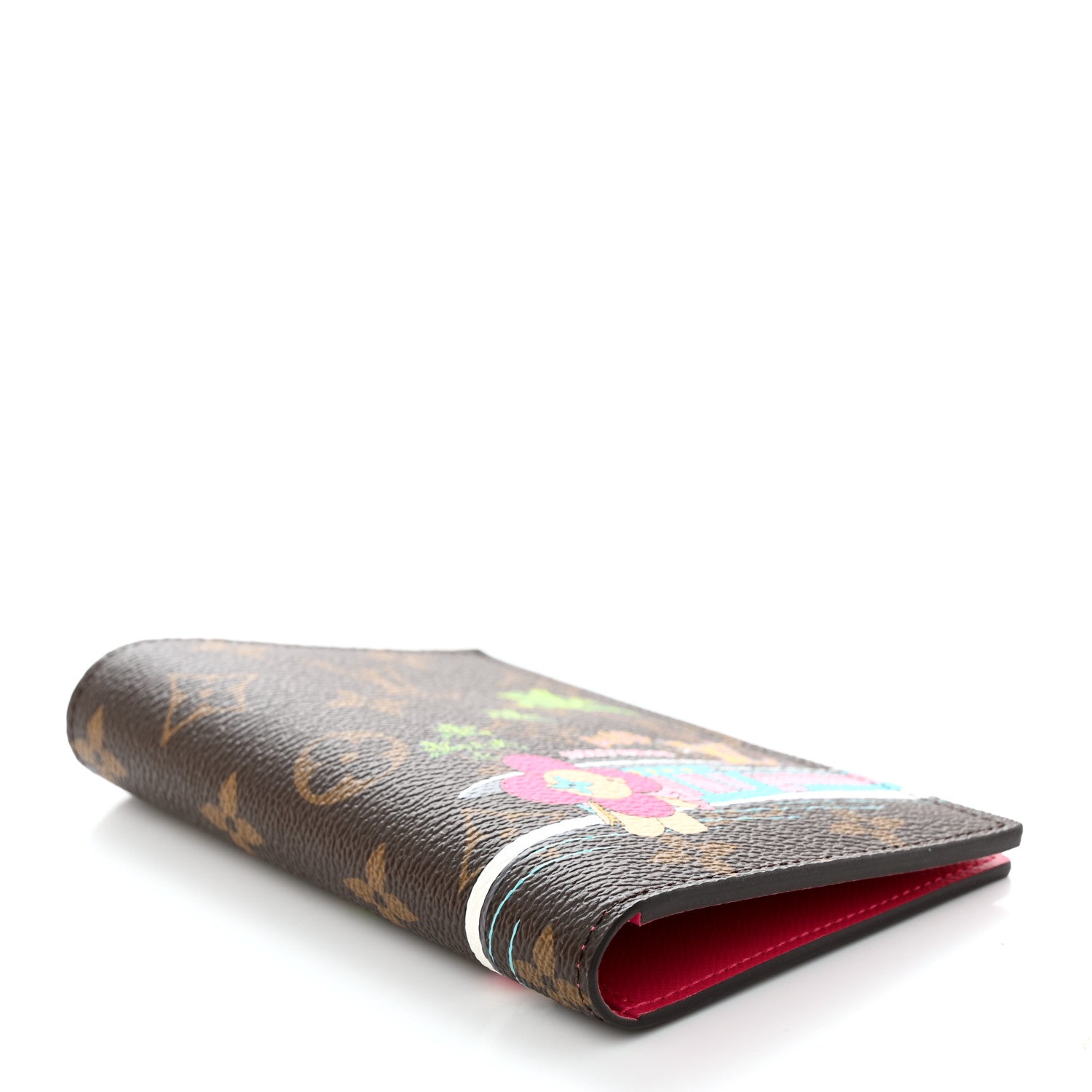 Louis Vuitton Monogram 2021 Christmas Animation Hollywood Passport Cover Fuchsia 4 of 7