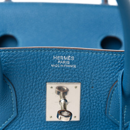 Hermes Togo Birkin 35 Bleu Azteque 15 of 17