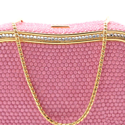 Judith Leiber Swarovski Crystal Minaudière Clutch Pink 7 of 10
