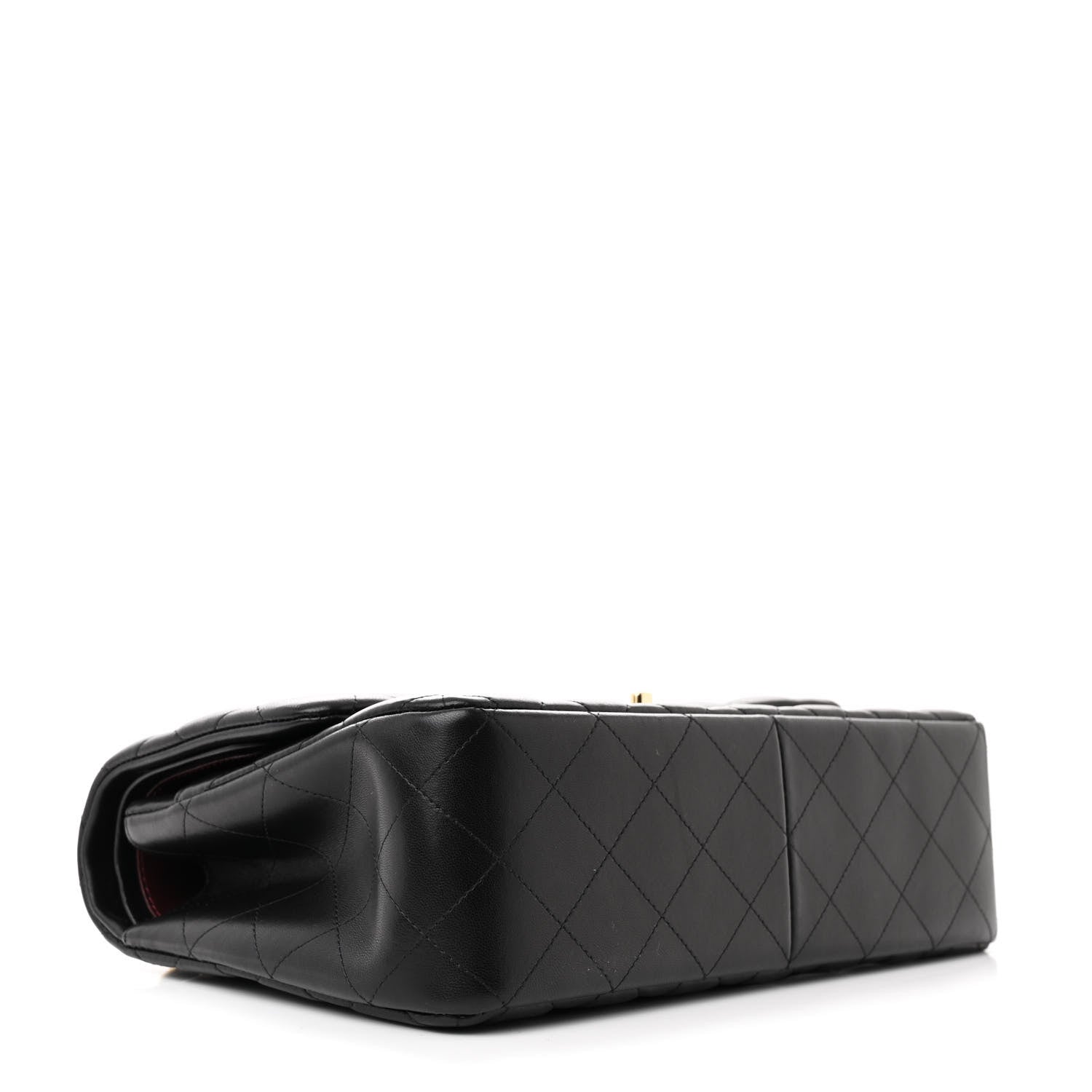 Chanel Lambskin Quilted Jumbo Double Flap Black 4 of 14