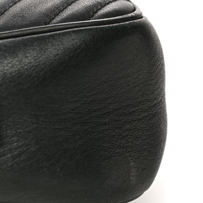 Gucci Calfskin Matelasse Small GG Marmont Chain Shoulder Bag Black 28 of 33