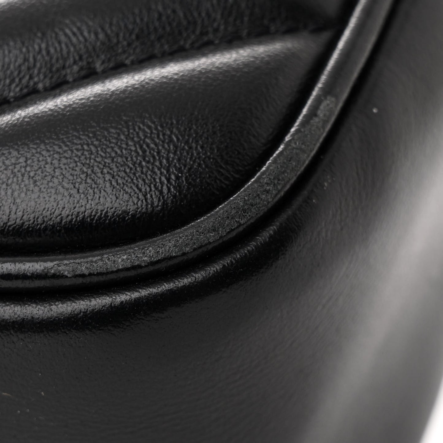 Calfskin Matelasse Monogram Monochrome Lou Camera Bag Black