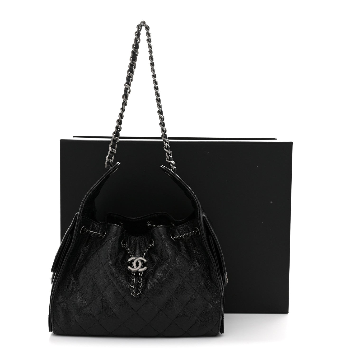 Chanel Caviar Quilted Small Chanel 25 Handbag Black 11 of 11