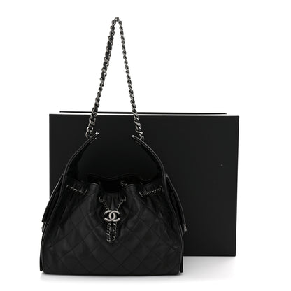 Chanel Caviar Quilted Small Chanel 25 Handbag Black 11 of 11