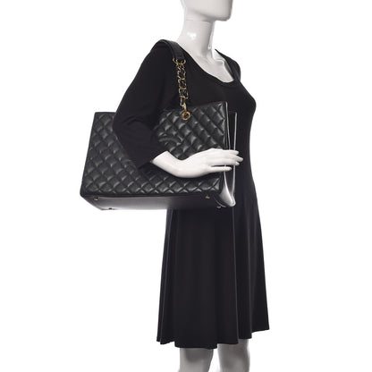 Chanel Caviar Quilted XL Grand Shopping Tote GST Black 2 of 13