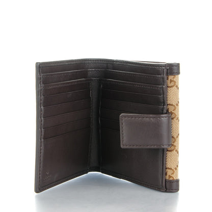 Gucci Monogram Margaux Calfskin Sukey French Flap Wallet Beige Ebony Cocoa 5 of 7