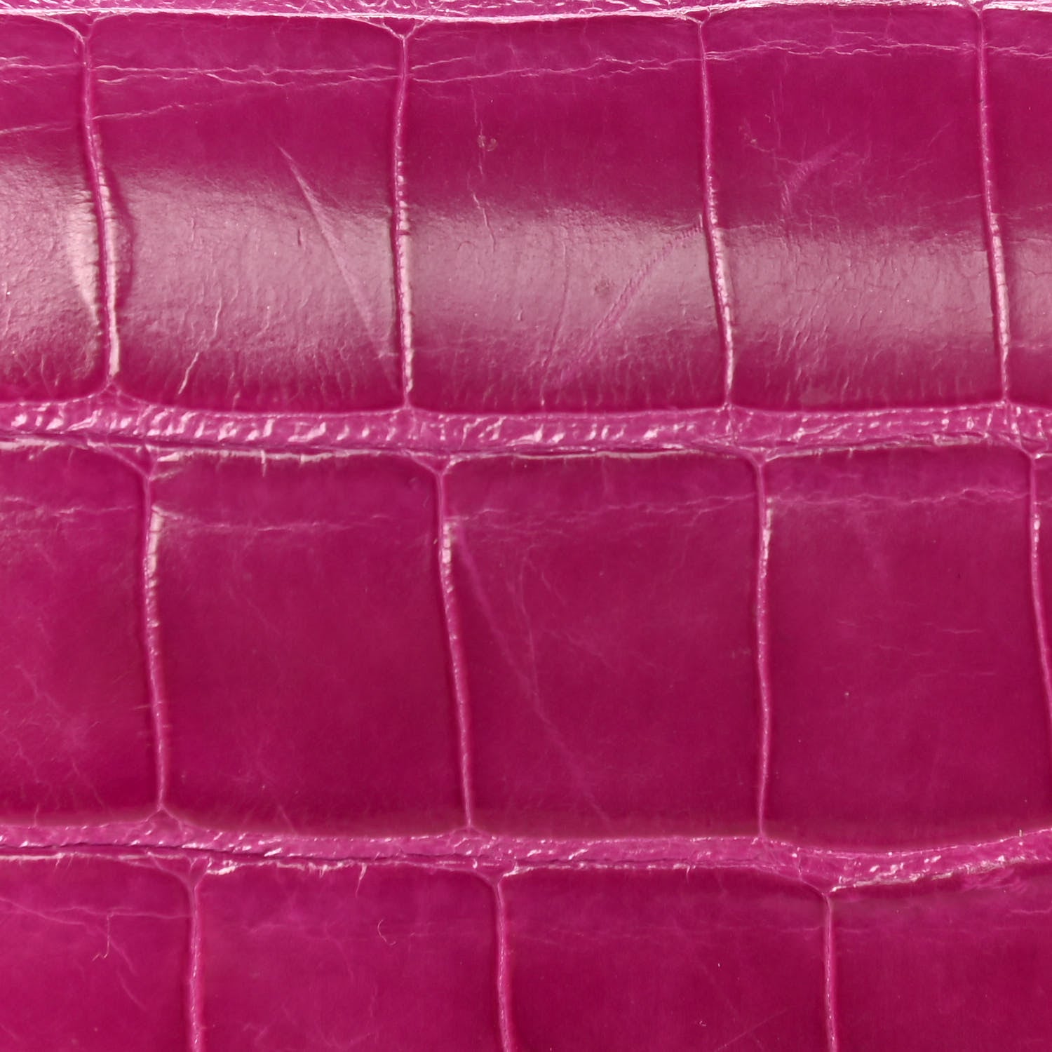 Hermes Shiny Alligator Constance Long Wallet Rose Scheherazade 13 of 14