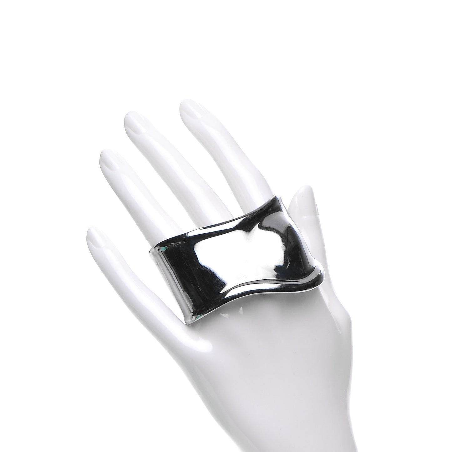 Ruthenium Small Elsa Peretti Left Wrist Bone Cuff Bracelet