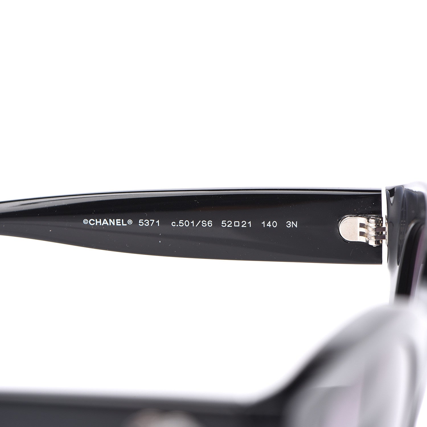 Chanel Acetate Butterfly Sunglasses 5371 Black 5 of 7