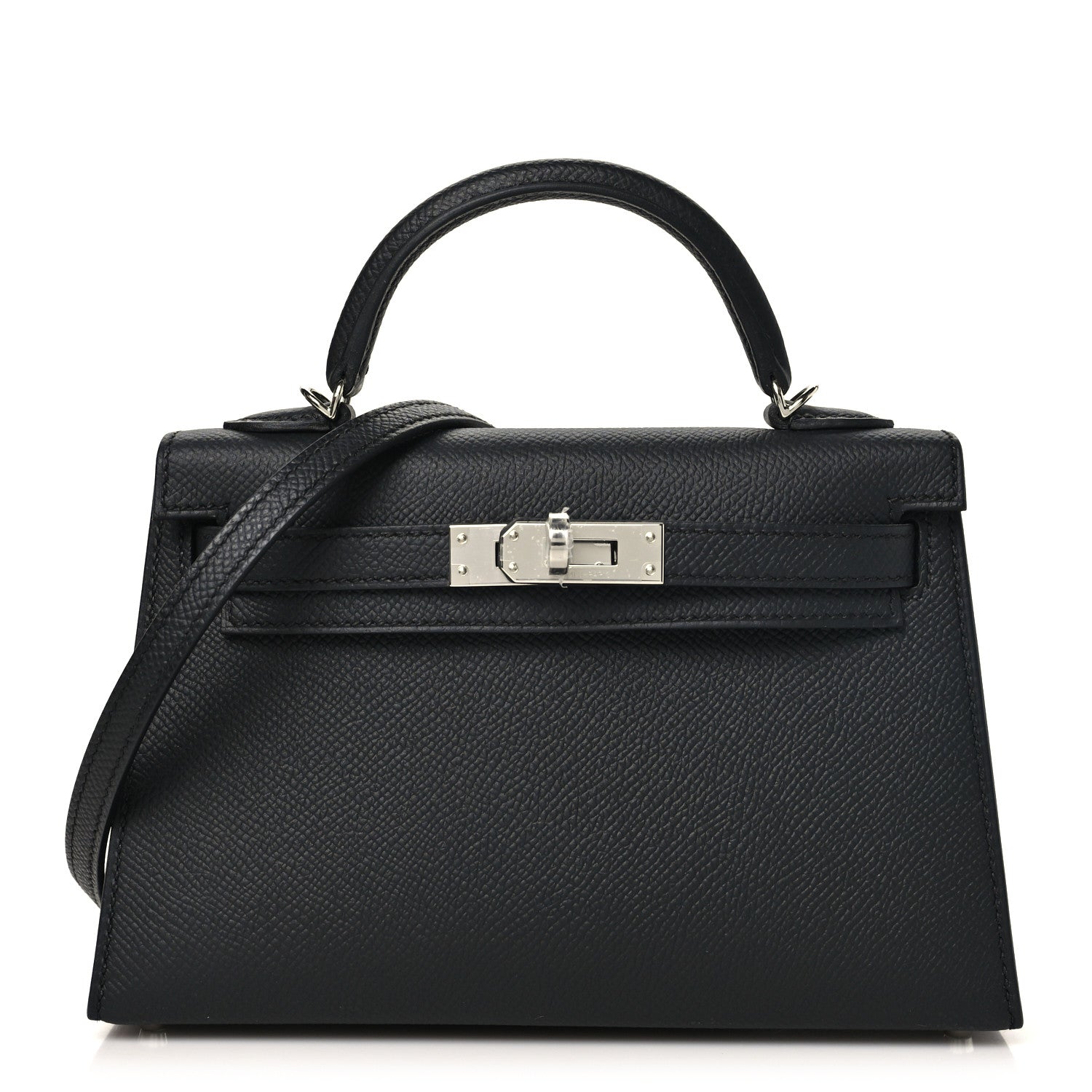 Hermes Epsom Mini Kelly Sellier 20 Black 1 of 9
