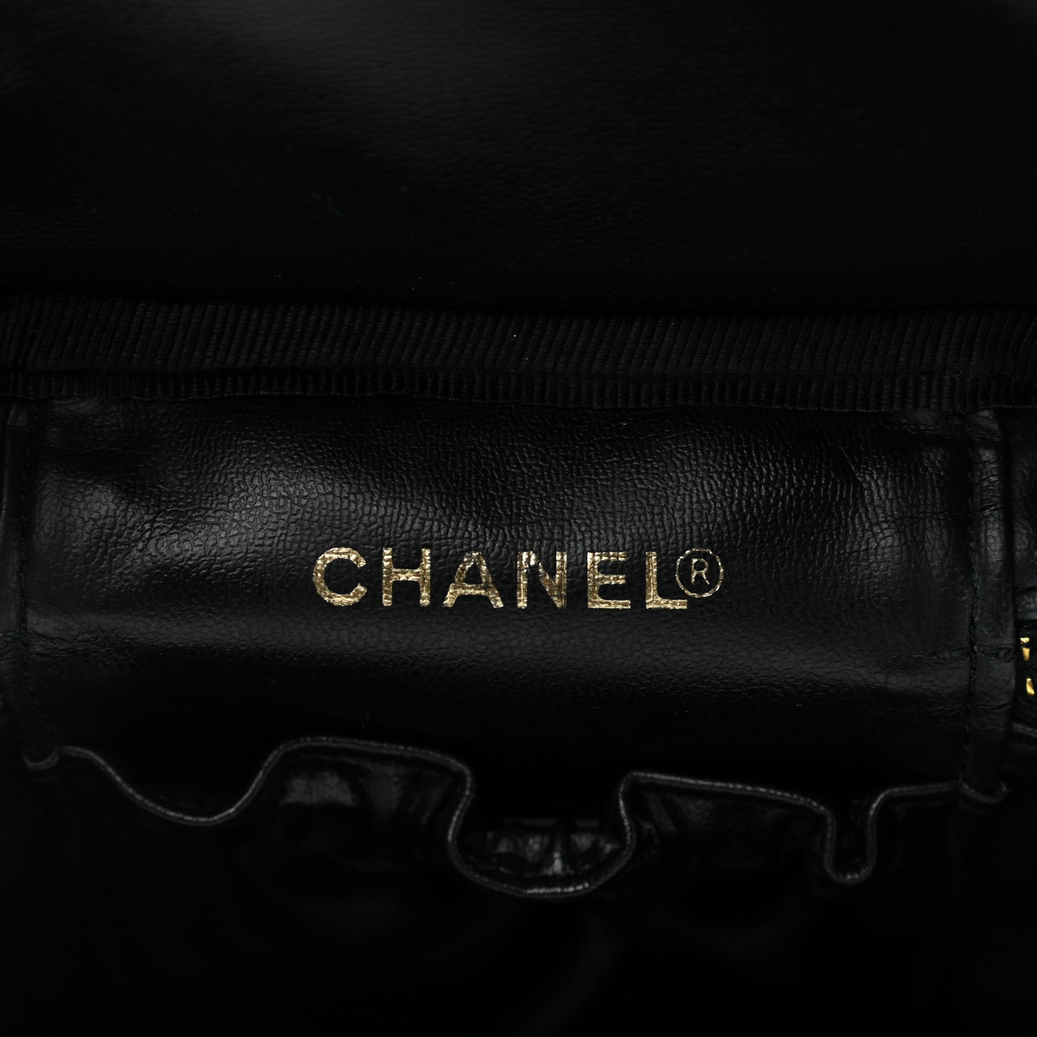 Chanel Caviar Vanity Cosmetic Case Black 6 of 10