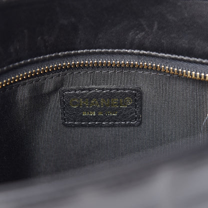 Chanel Lambskin Quilted Chocolate Bar Tote Black 6 of 17