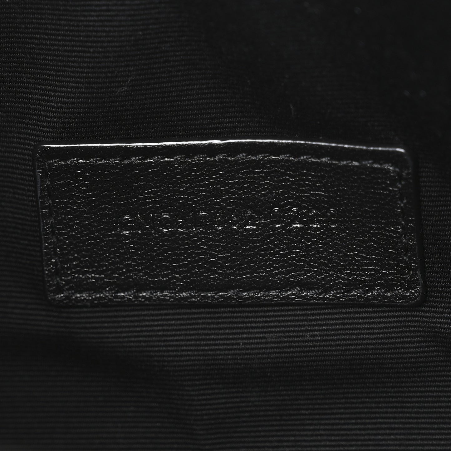 Grain De Poudre Matelasse Chevron Monogram Envelope Clutch Black