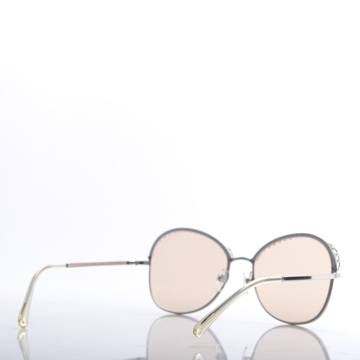 Chanel Pearl Sunglasses 4246-H Silver Beige 4 of 8