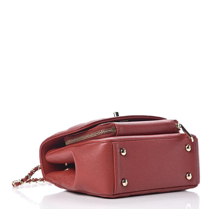 Chanel Caviar Quilted Mini Business Affinity Flap Dark Red 4 of 10