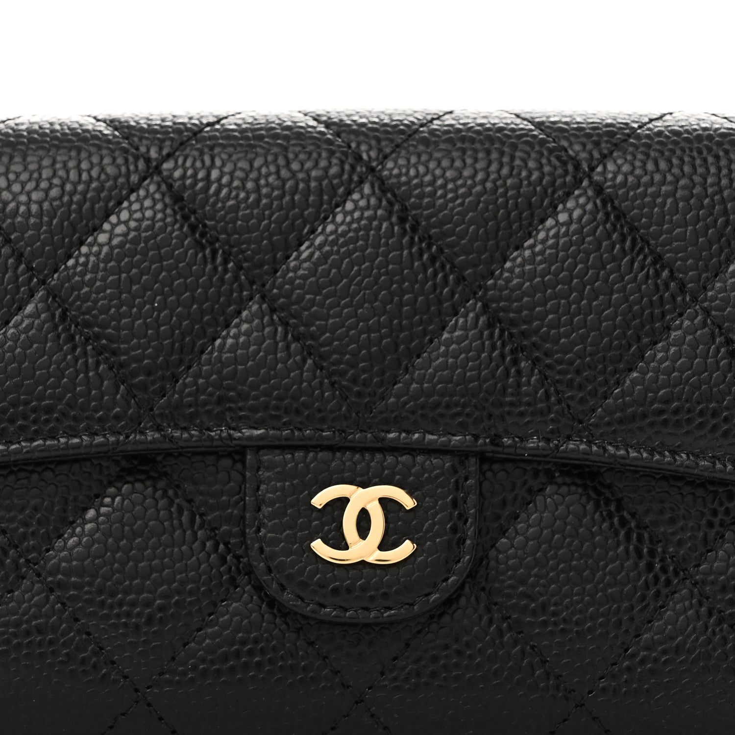 Chanel Caviar Quilted Medium Flap Wallet Black 8 of 9
