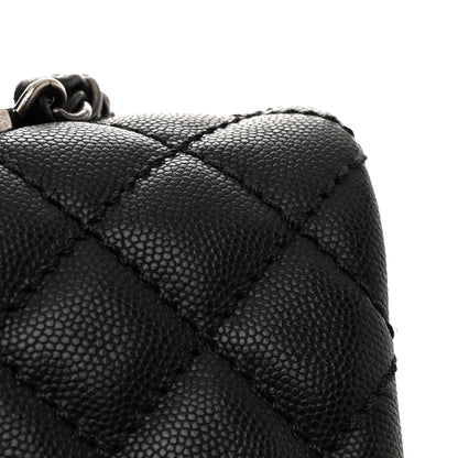 Chanel Caviar Lizard Quilted Large Coco Handle Flap Black 13 of 13