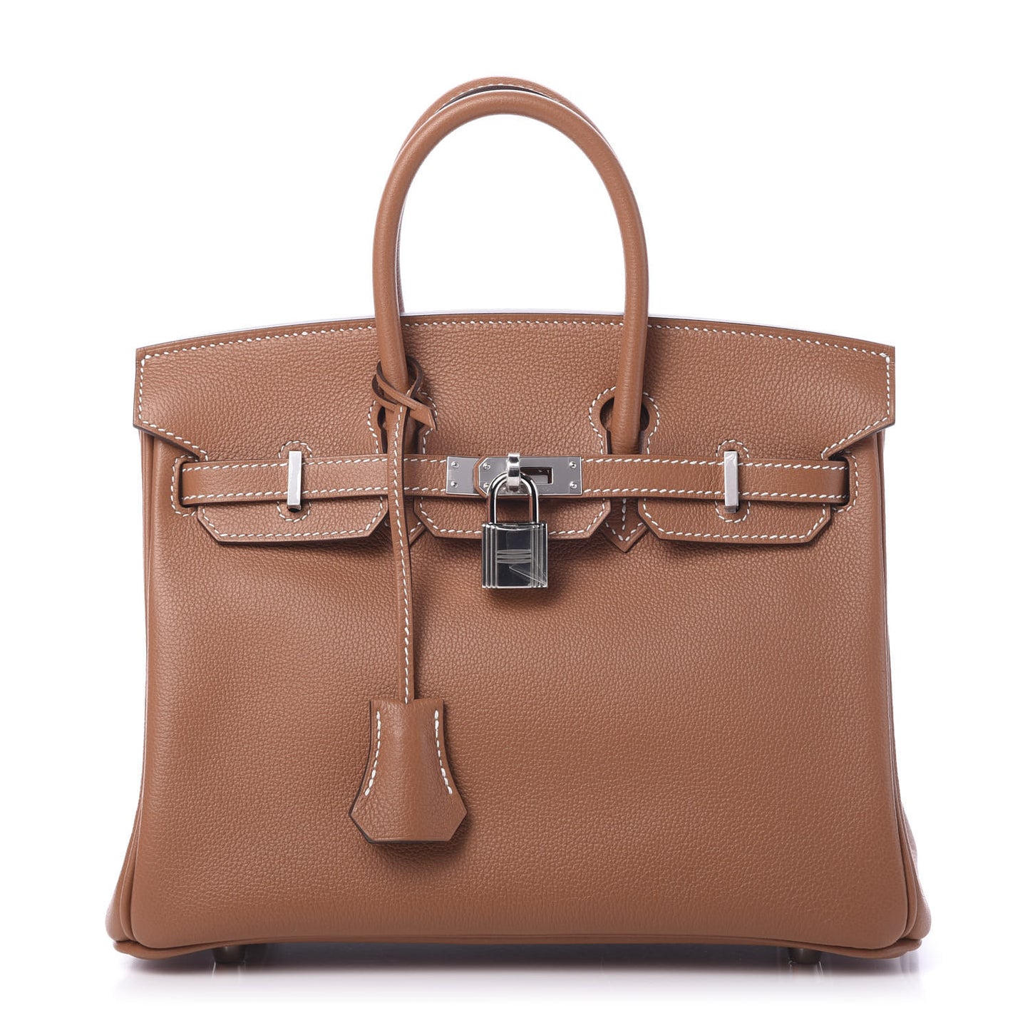 Taurillon Novillo Verso Birkin 25 Gold Gris Tourterelle