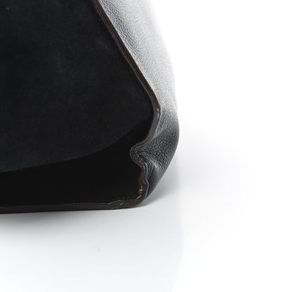Celine Drummed Calfskin Suede Medium Trapeze Black 17 of 18