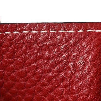 Hermes Taurillon Clemence Halzan 31 GM Rouge Grenat 7 of 10