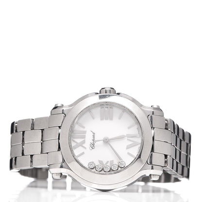 Chopard Stainless Steel 5 Diamond 30mm Happy Sport Quartz Watch 3 of 6