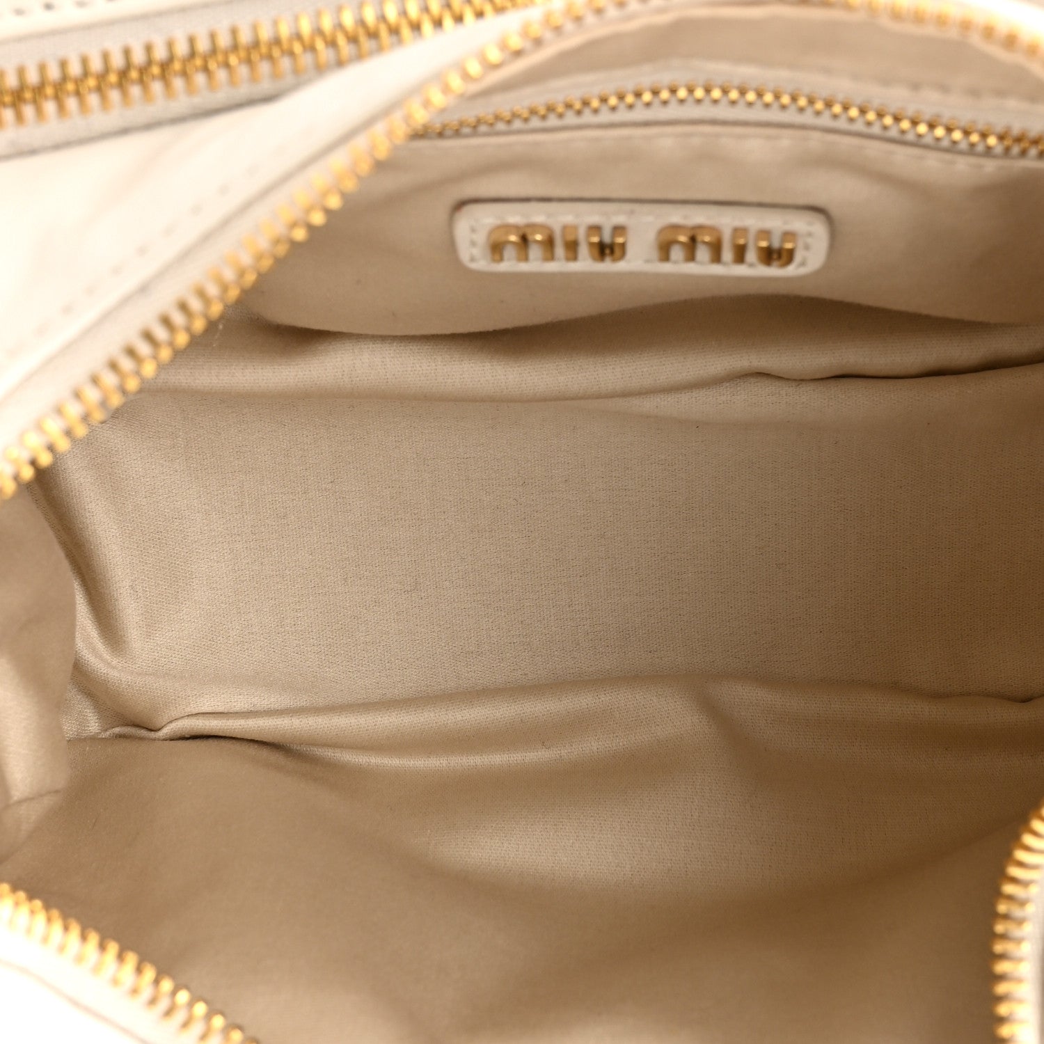 Miu Miu Nappa Multi Pocket Bag White 5 of 13