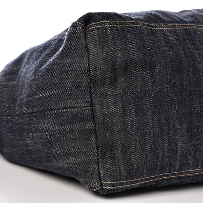 Chanel Denim XL Coco Cabas Tote Dark Blue 7 of 18